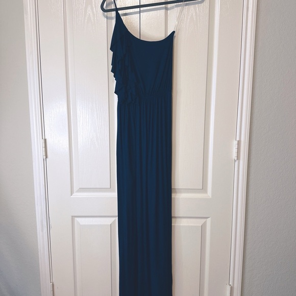 Gilli One Shoulder Navy Blue Maxi Dress Size  Small - Picture 1 of 10